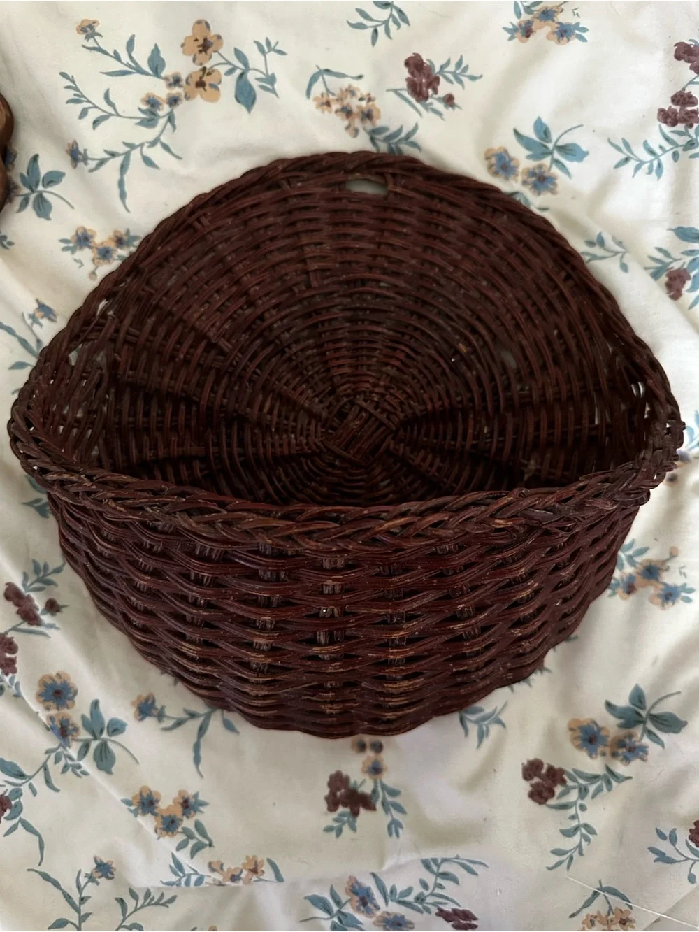 Woven Hanging Wall Basket - Dark Brown